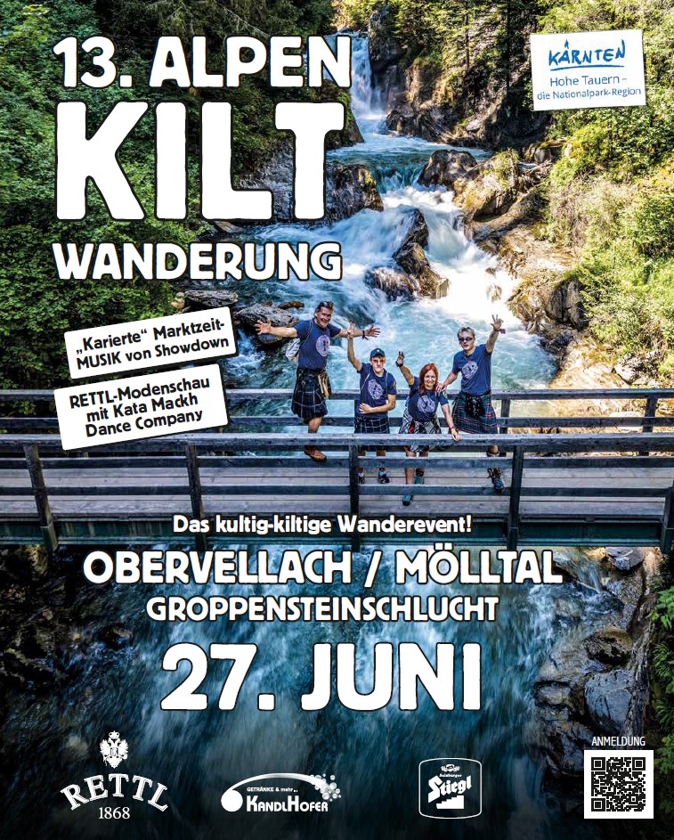 Ausschreibung - Alpen-Kilt-Wanderung 2026